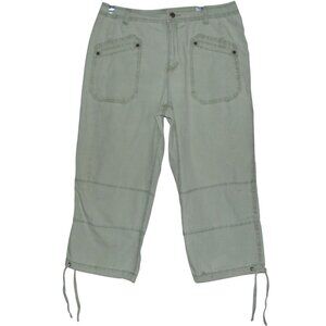 Caribbean Joe Light Sage Green Capri Pants